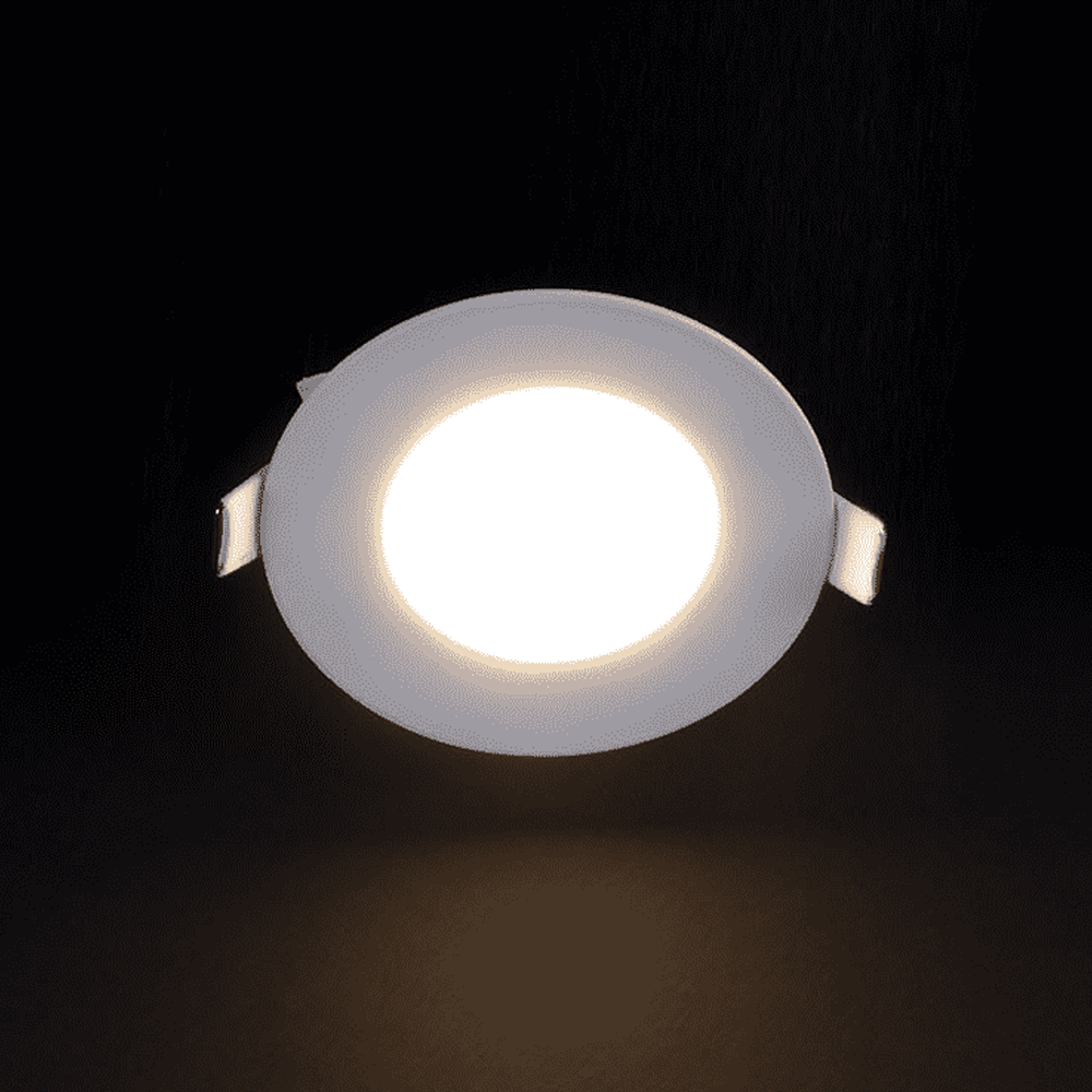 Noas YL10-0300 3W <span class='gun-isigi'>Gün Işığı</span> (3200K) Yuvarlak Sıva Altı Slim Led Panel Beyaz Çerçeve