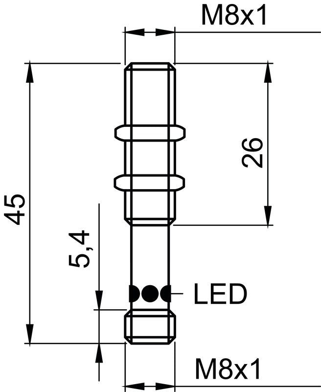 Leuze ISS 108MM/4NO-2E0-M8.3 | 50134742 Endüktif Sensör
